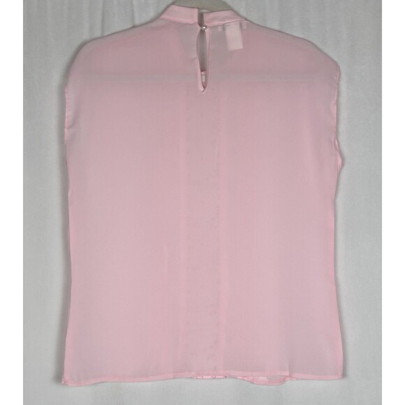 Lot of 2 Vintage St. Anthony Women’s Size 10 Sleeveless Pleated Floral Blouses - Picture 3 of 15